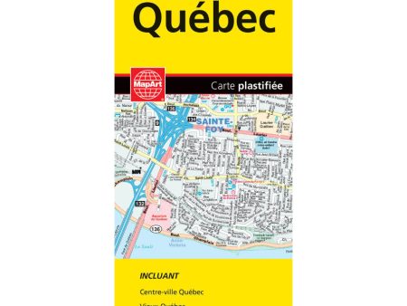 Carte Laminée de la ville de Québec For Cheap