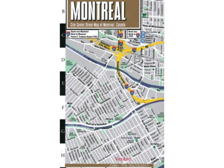 Plan plastifié de Montréal Supply