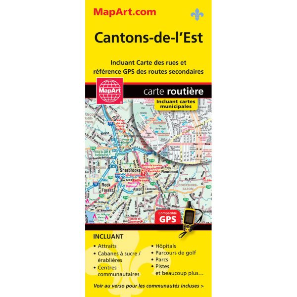 Carte routière des Cantons-de-l Est Online