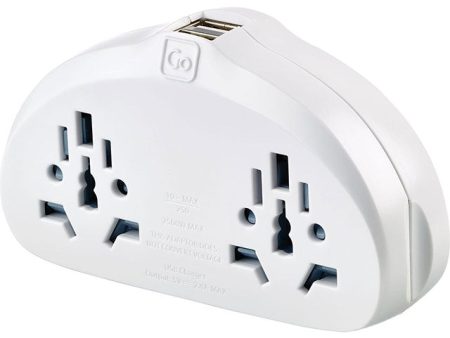 Adaptateur duo européen avec USB Go Travel Fashion