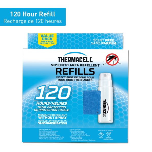 Cartouche et tampons de recharge 120h Thermacell Online now