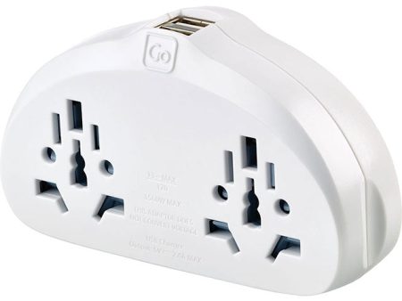 Adaptateur duo Amérique avec USB Go Travel Sale