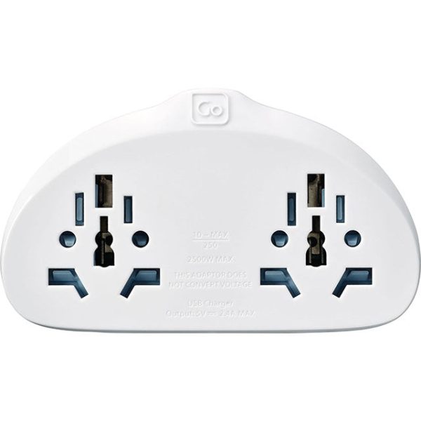 Adaptateur duo européen avec USB Go Travel Fashion