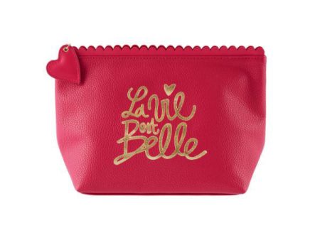 Trousse à cosmétique La vie est belle Agence 2L on Sale